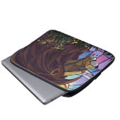 King Lion und Cubs Laptopschutzhülle (Vorne Knopf)