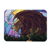 King Lion und Cubs Magnet (Horizontal)