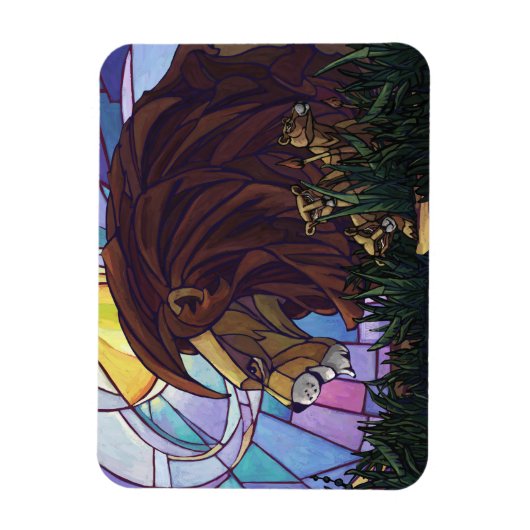 King Lion und Cubs Magnet (Vertikal)