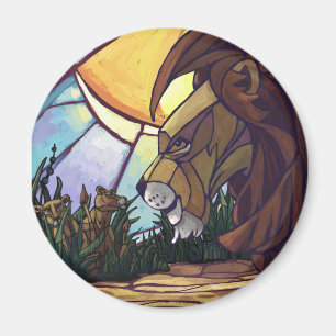 King Lion und Cubs Magnet