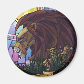 King Lion und Cubs Magnet (Vorne)
