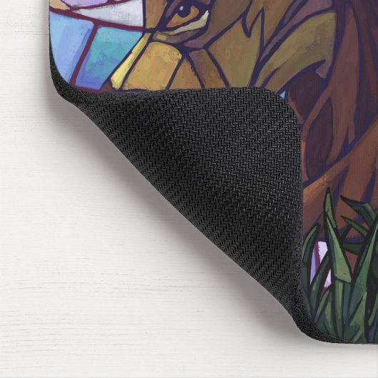 King Lion und Cubs Mousepad (Ecke)