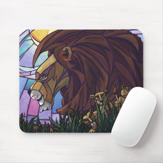 King Lion und Cubs Mousepad (Mit Mouse)