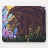 King Lion und Cubs Mousepad (Vorne)