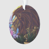 King Lion und Cubs Ornament (Vorderseite)