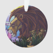 King Lion und Cubs Ornament (Vorderseite)