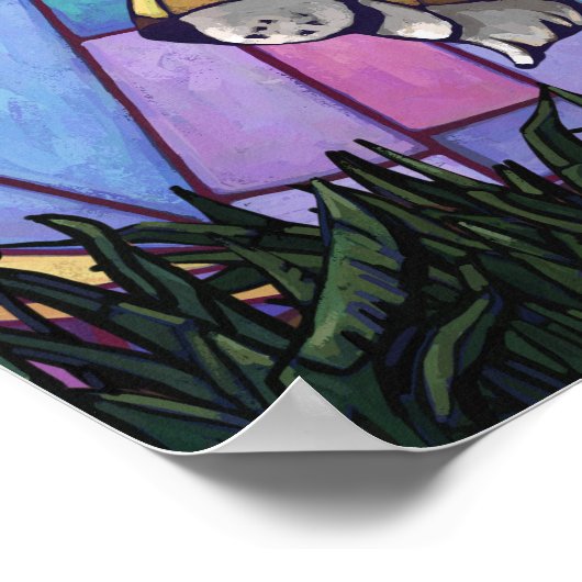 King Lion und Cubs Poster (Ecke)