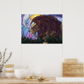 King Lion und Cubs Poster (Küche)