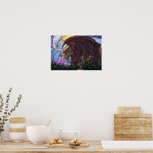 King Lion und Cubs Poster (Küche)
