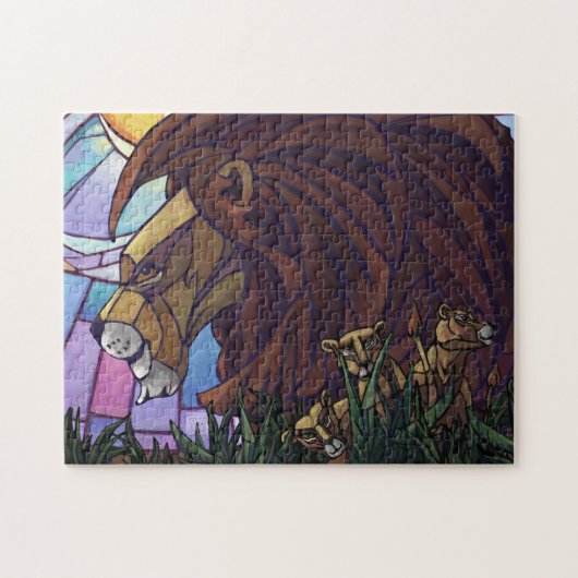 King Lion und Cubs Puzzle (Horizontal)