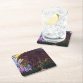 King Lion und Cubs Rechteckiger Pappuntersetzer (Vor Ort)