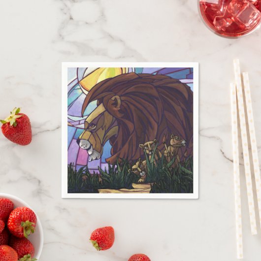 King Lion und Cubs Serviette (Beispiel)