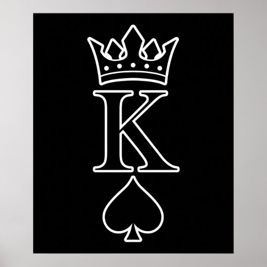 King Love Valentine Romantic Valentines Day Couple Poster (Vorne)