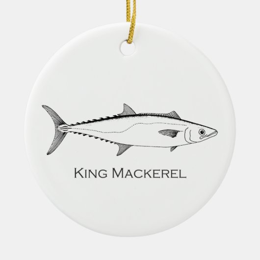King-Mackerel-Logo Keramikornament (Vorne)