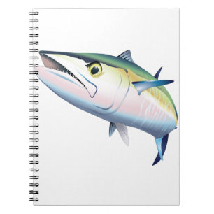 King Mackerel Schwimmen Notizblock