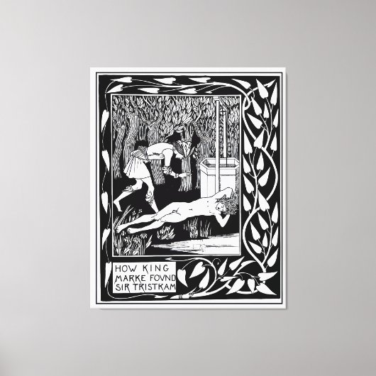 King Mark & Sir Tristram Leinwanddruck (Vorderseite)