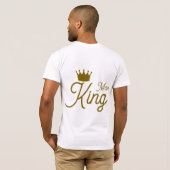 King Matching Shirts – Minimal Crown Line (Schwarz voll)