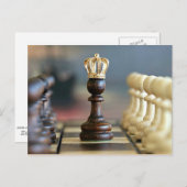King Me-game of chess Postkarte (Vorne/Hinten)