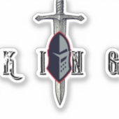 King Mindset Warrior Chef Aufkleber – Führe den Ka (Vorderseite)