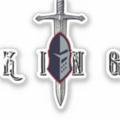 King Mindset Warrior Chef Sticker – Lead Fight (Vorderseite)
