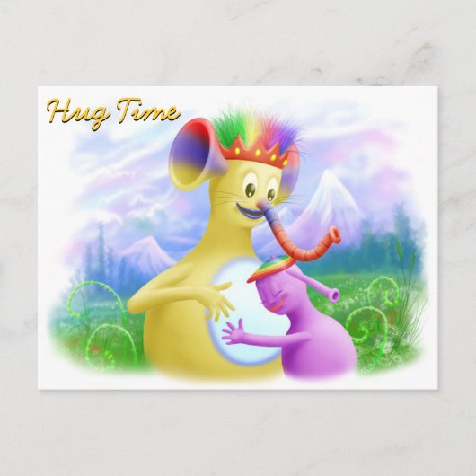 King Monty wird umarmen Postkarte (Vorderseite)