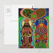 King n Queen Postkarte (Vorne/Hinten)