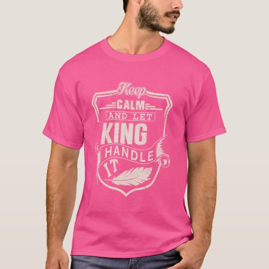 King Nachname Shirt King Name Birthday (Vorderseite)