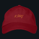 KING Name für komfortable Handhabung Super-Hat Bestickte Baseballkappe<br><div class="desc">KING Name für komfortable handliche Super-Hat bestickte Baseballkappe. Style - Alternative Apparel Basic Adjustiable Cap Hat Name - KING Hat Color - Red Schriftart Name - Oesco Script Erstellen Sie Ihren eigenen Textnamen oder erstellen Sie einen eigenen Textinhalt, leicht zu bearbeiten oder ändern Sie den Hat/Cap Text. Bestellungen mehr Ihre...</div>