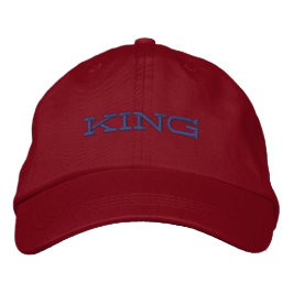 KING Name Handsome Cool-hat Text Color Deep Lila Bestickte Baseballkappe