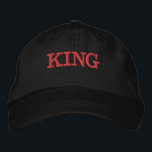King Name Schwarze Farbe - bestickt Bestickte Baseballkappe<br><div class="desc">King Name Schwarz Farbe bestickt Baseball Cap,  Schriftart Name ist Jahrhundert. Style type ist Alternative Apparel Basic anpassbare Cap,  Color type ist Black.</div>