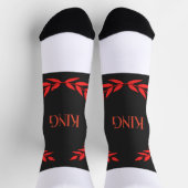 KING Name Super soft und Stretchy Premium Crew Socken (Oben)
