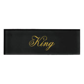 King Name Tag Namenschild (Vorderseite)