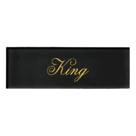 King Name Tag Namenschild