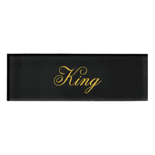 King Name Tag Namenschild