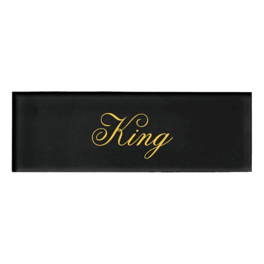 King Name Tag Namenschild (Vorderseite)