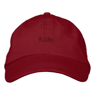 KING Name Trucker Visor-Hat Red Color Sports Nice Bestickte Baseballkappe
