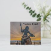 King Neptune bei Virginia Beach Postcard Postkarte (Stehend Vorderseite)