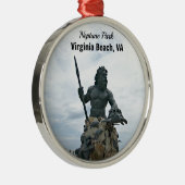 King Neptune Park, Virginia Beach, VA Ornament Aus Metall (Rechts)