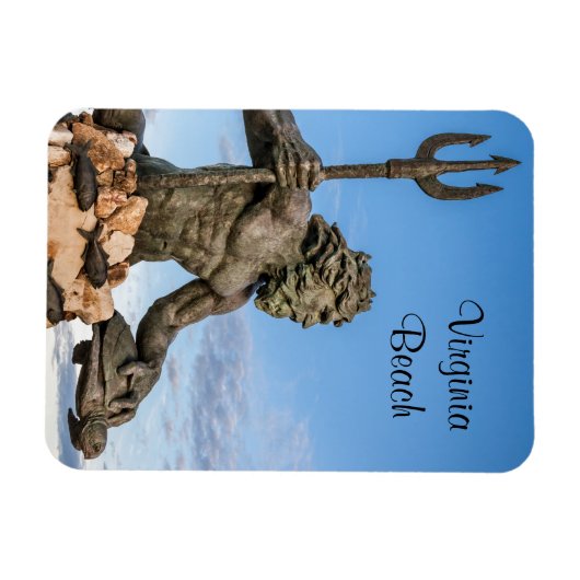 King Neptune Statue Magnet (Horizontal)