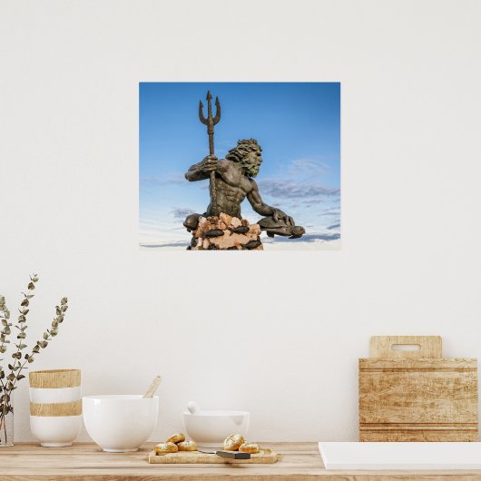 King Neptune Statue Poster (Küche)