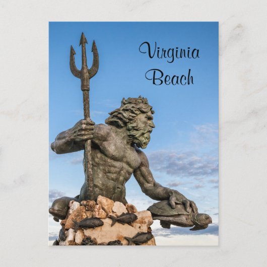 King Neptune Statue Postkarte (Vorderseite)