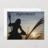 King Neptune Virginia Beach Postcard Postkarte (Vorne/Hinten)
