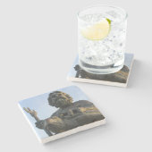 King Neptune Virginia Beach Steinuntersetzer (Seitenansicht)