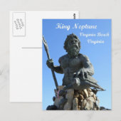 King Neptune, Virginia Beach, Virginia Postkarte (Vorne/Hinten)