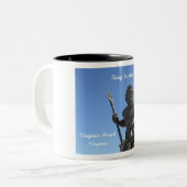 King Neptune, Virginia Beach, Virginia Zweifarbige Tasse (Vorderseite Links)
