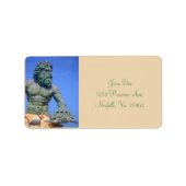 King Neptune von Shirley Taylor Adressaufkleber (Vorne)