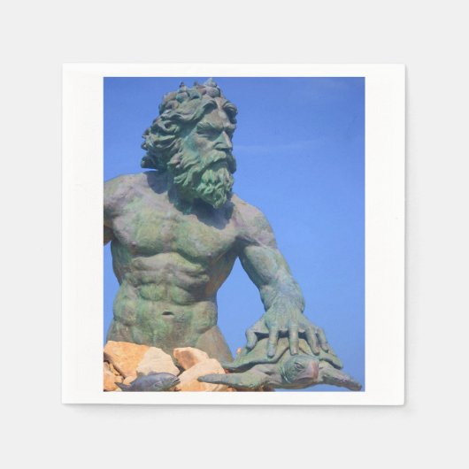 King Neptune von Shirley Taylor Serviette (Vorderseite)