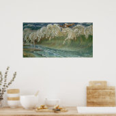 King Neptunes Pferde Plakatdruck Poster (Küche)