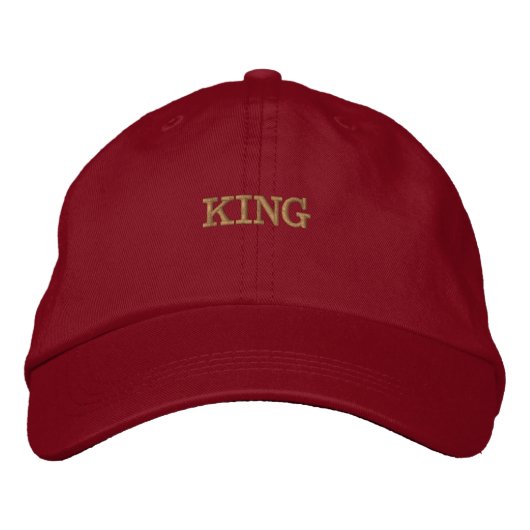 KING Nice Men's Women's Handsome-Hat visors Bestickte Baseballkappe (Vorderseite)
