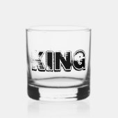 KING Number One Letters Whiskyglas (Vorderseite)